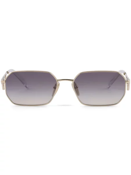 Ochelari de soare Prada Eyewear cu imprimeu geometric auriu