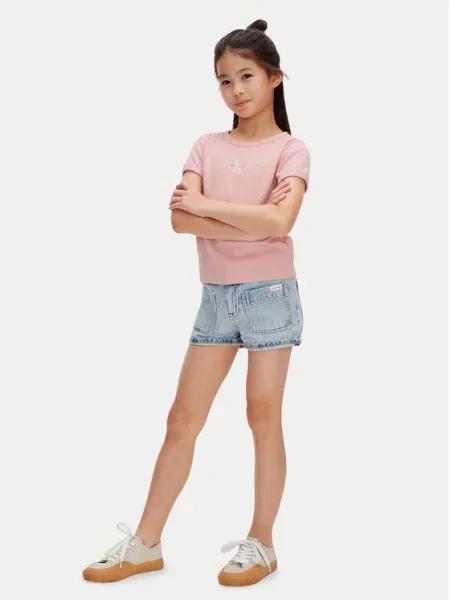 Calvin Klein Jeans Marškinėliai rožinė