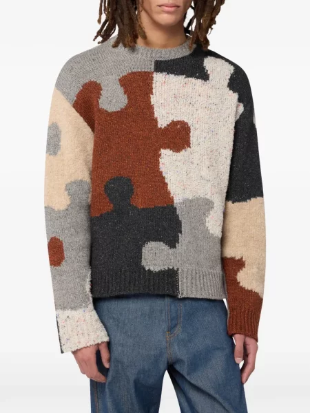 Pulover Moschino de lână gri