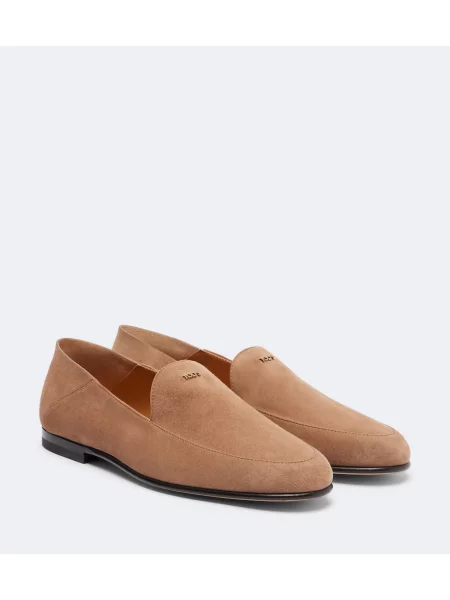 Pantofi loafer Tod's din piele de căprioară maro