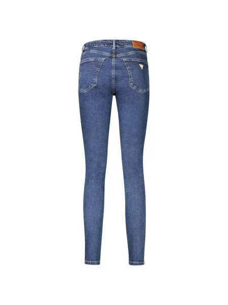 Skinny jeansy skinny Guess Jeans niebieskie