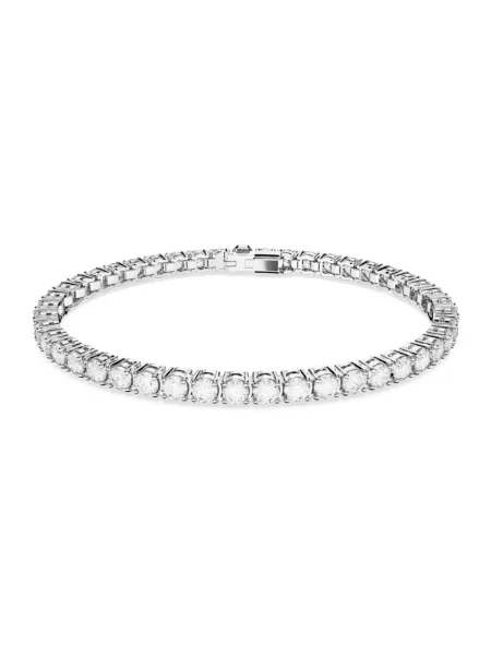 Bransoletka Swarovski biznesowa do tenisa szara