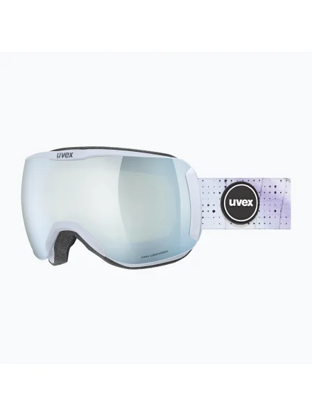 Ochelari de schi pentru femei UVEX Downhill CV WE S2 albastru arctic mat/albastru mat/alb cu oglindă/verde colorvision alb