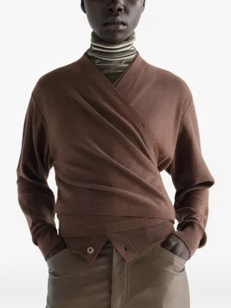 Cardigan Lemaire de lână maro