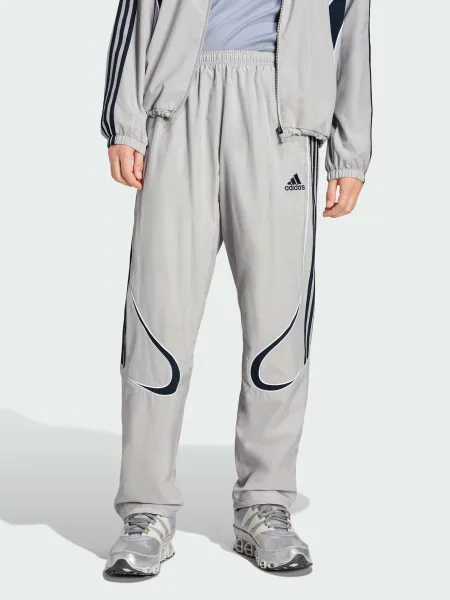Повседневные переработанный брюки Adidas серые