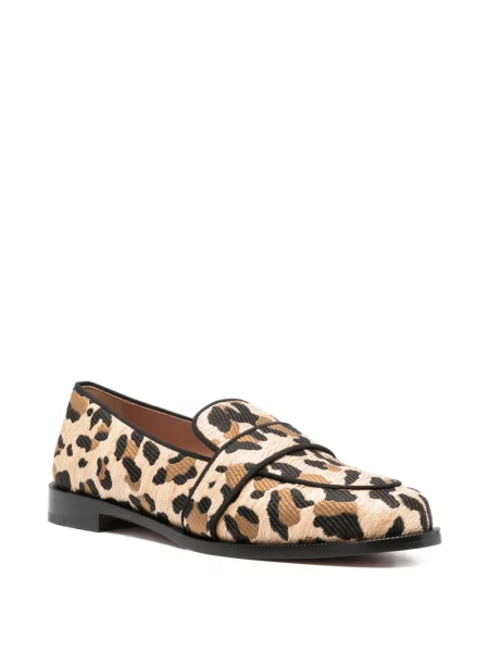 Pantofi loafer Aquazzura cu imagine cu model leopard
