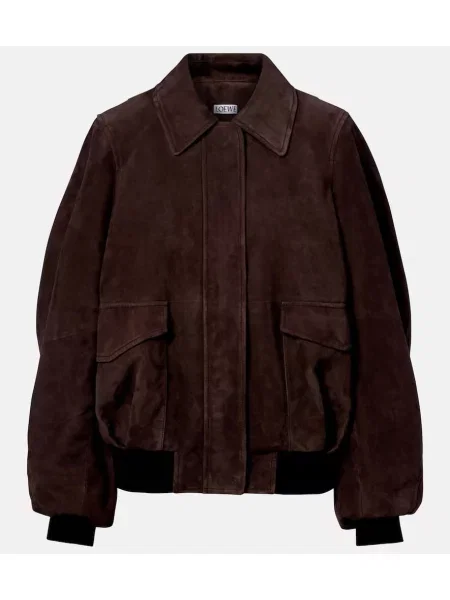 Kurtka bomber Loewe zamszowy brązowy