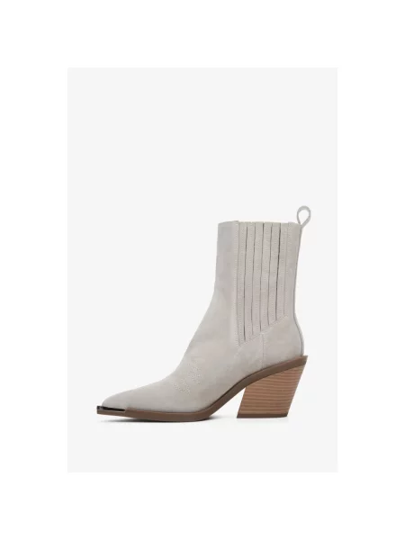 Замшевые сапоги Estro серые