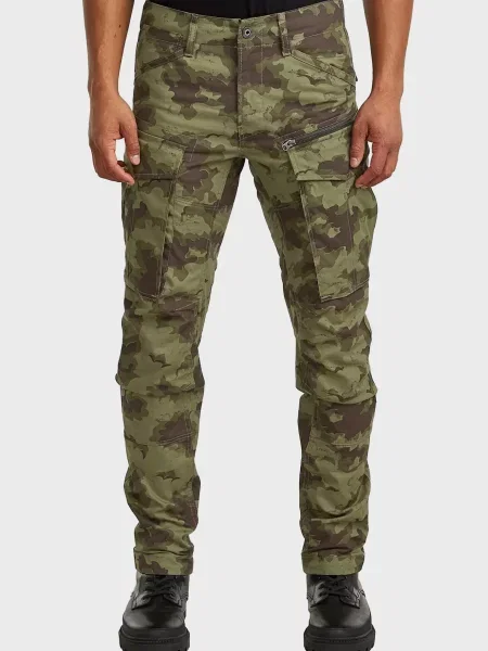 Камуфляжні штани карго G-star Raw зелені