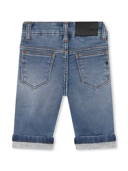 Jeansy straight leg Hugo Boss niebieskie