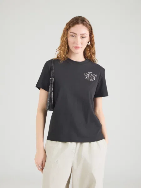 Calvin Klein Jeans Tricou CLASSIC negru alb