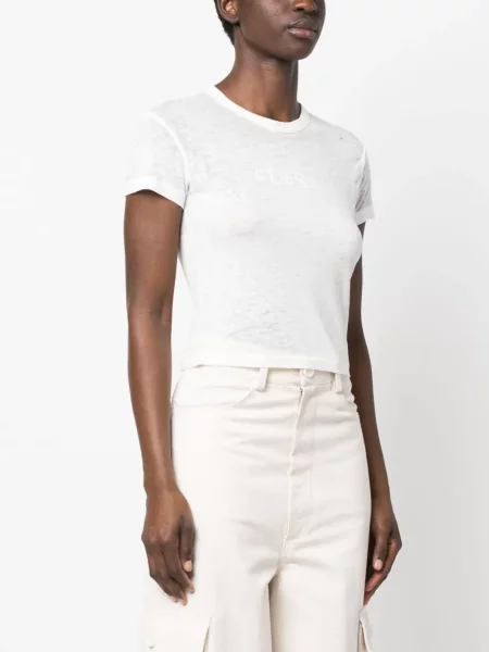 Tricou Guess cu imagine alb