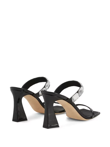 Sandale Giuseppe Zanotti cu vârf pătrat negru