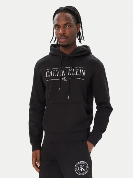 Calvin Klein Jeans Sweater majica / bijela crna
