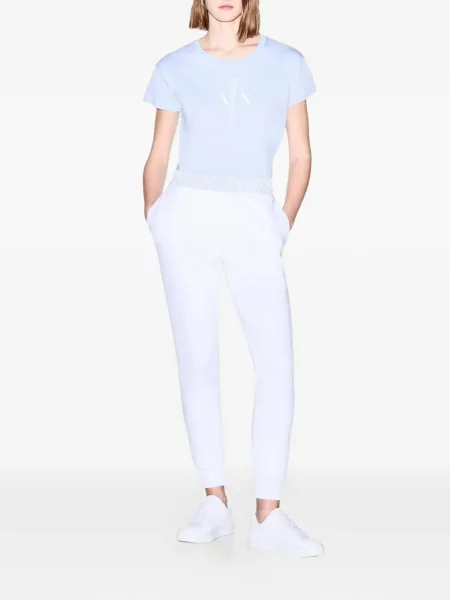 Tricou Armani Exchange cu autograf albastru