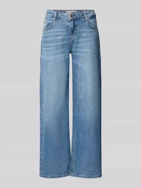 Jeansy o kroju low rise krój baggy z wpuszczanymi model WIDE LOW' Guess