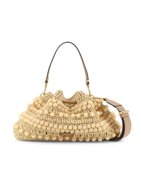 Torebka Jimmy Choo skórzana beżowa