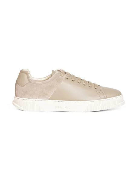 Sneakersy Ferragamo beżowe