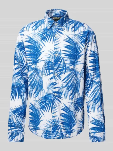 Koszula casualowa o kroju relaxed fit z mieszanki i lnu Tom Tailor Denim