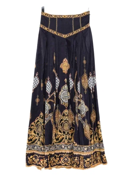 Fusta plisata Camilla plisată albastru