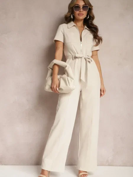 Salopeta deschis din cu și Ecatra bej