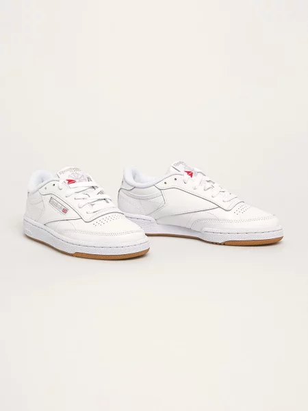 Кожаные классические кроссовки Reebok Classic белые