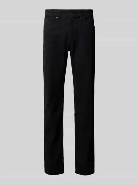 Jeansy o kroju regular fit z detalem z logo model ‘Re.Maine’ Boss Orange czarne