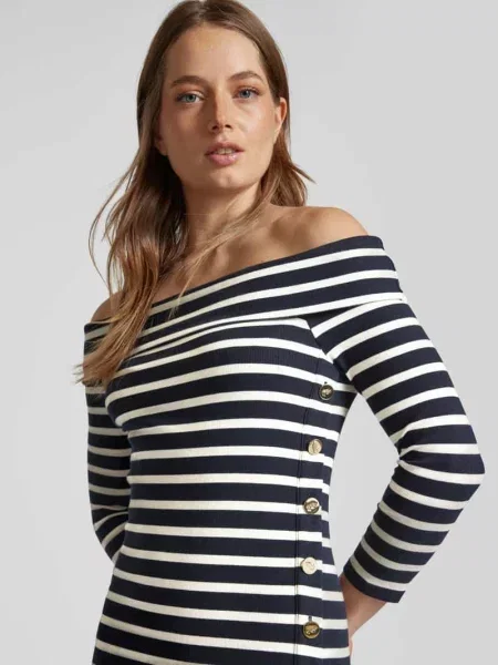 Lauren Ralph Lauren sukienka mini dopasowana granatowy