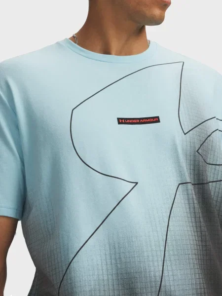 Футболка Under Armour з лого блакитна