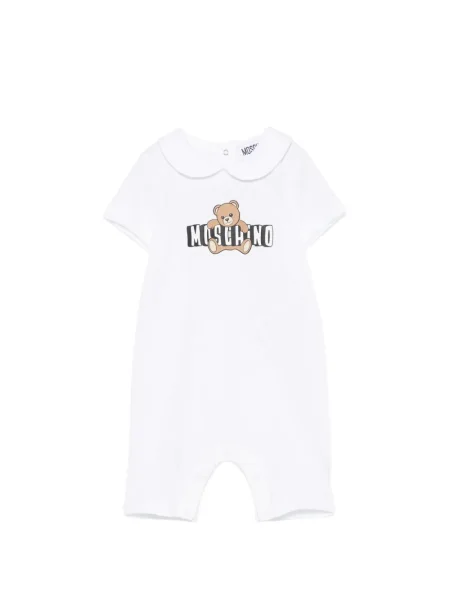 Krótki kombinezon dziecięcy Moschino biały