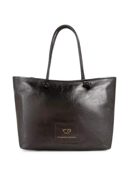 Geantă shopper V°73 din piele negru