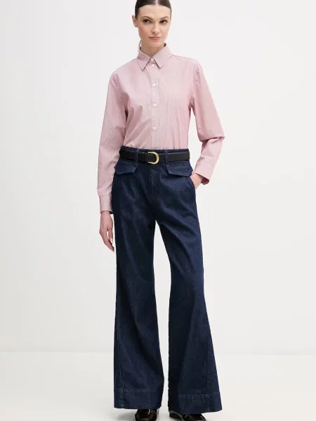 MM by Max Mara koszula PANFILO bordowa