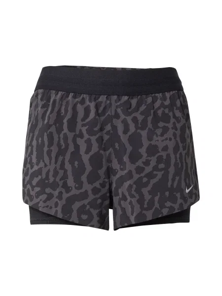 NIKE Športne hlače Swift antracit / črna bela