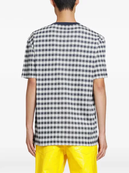 Tricou Loewe în carouri albastru
