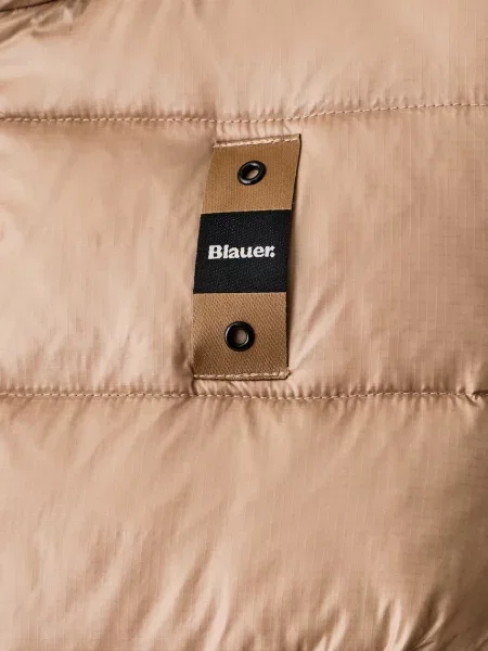 Blauer стьобана куртка