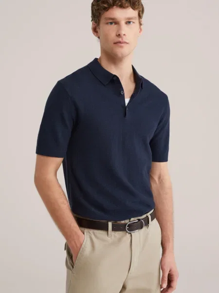 WE Fashion Majica temno modra