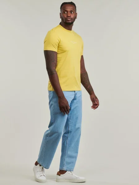 Tricou Fred Perry cu broderie galben