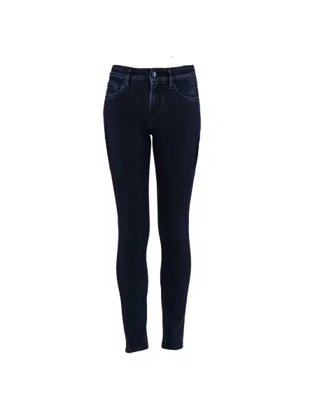 Skinny jeansy skinny Jacob Cohen niebieskie