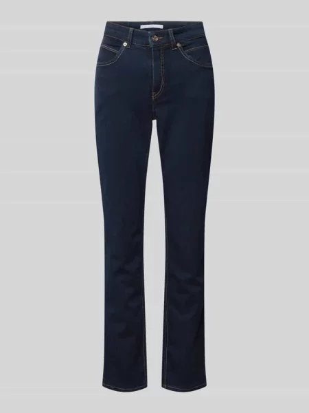 Dżinsy o kroju straight-fit z domieszką stretchu model MELANIE' Mac