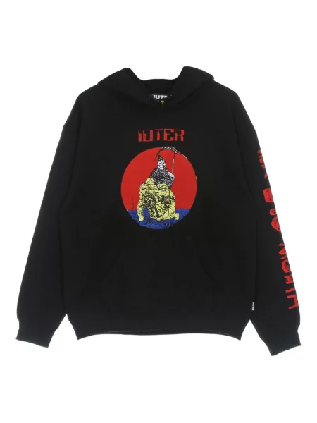 Bluza z kapturem Iuter z kapturem czarna
