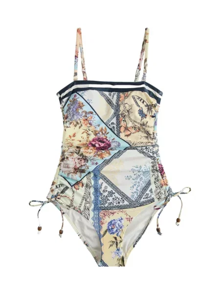 Next Costum de baie întreg crem / deschis / galben deschis / roz albastru