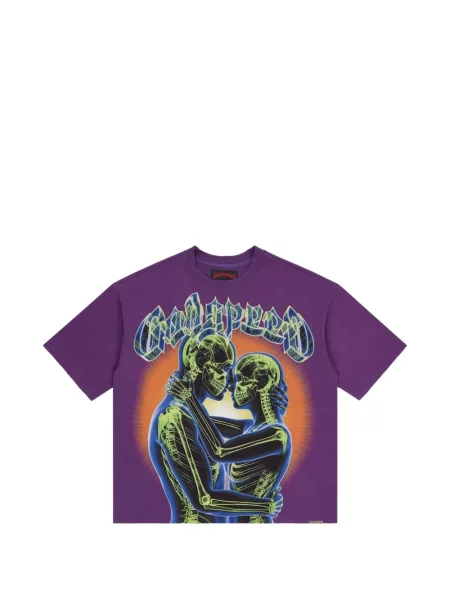 Tricou Godspeed cu imagine violet