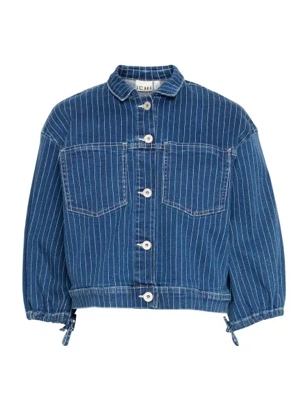 ICHI Geacă de primăvară-toamnă IHCILK albastru denim / murdar alb