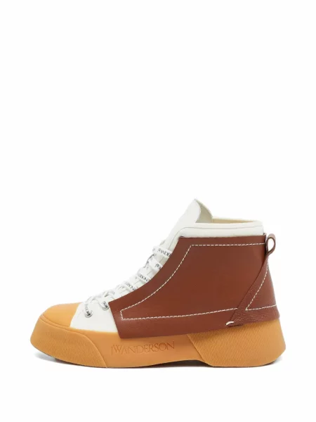 Csipkés sneaker Jw Anderson autogrammal fehér