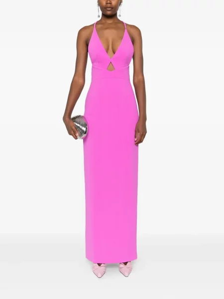Rochie maxi Solace London de costum roz