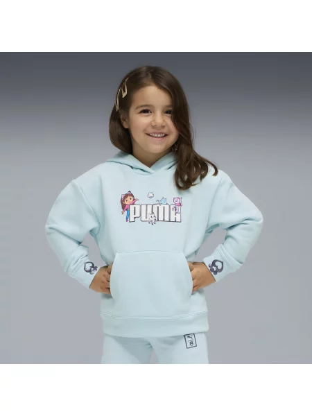 Bluza z kapturem dziecięca Puma niebieska