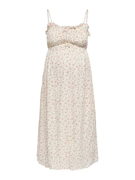Only Maternity Rochie de vară OLMMary verde stuf / roz / roz pal alb