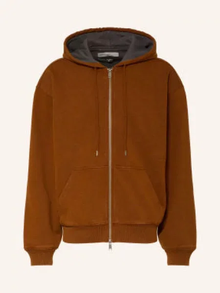 Allsaints Bluza Rozpinana Brax orange pomarańczowa