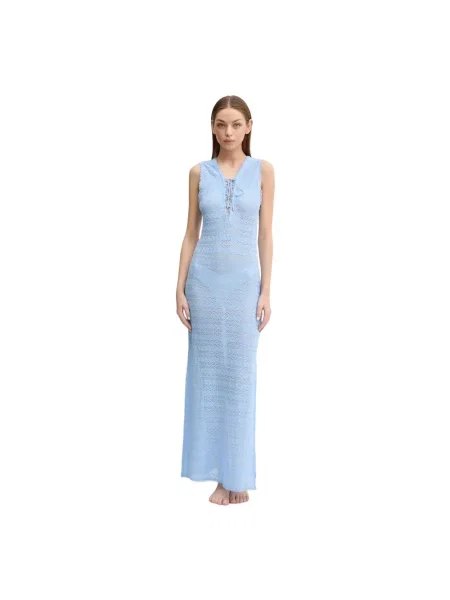 Sukienka maxi Melissa Odabash niebieska