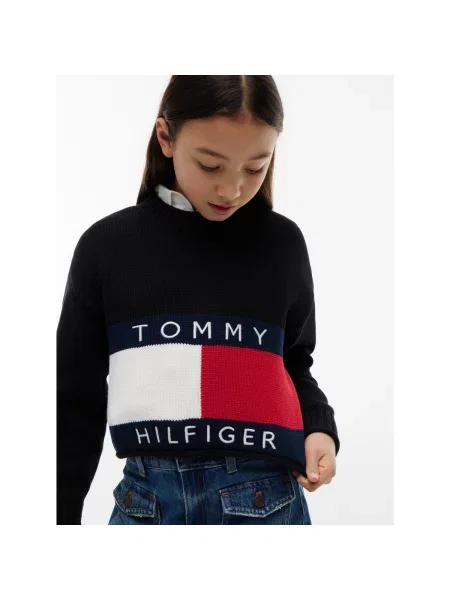 Sveter Tommy Hilfiger čierna